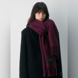 Aritzia Rich Burgundy Scarf